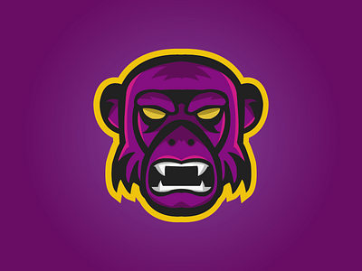 Chimpanzee mascot logo