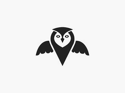 Owl Logo animal blue icon logo logo design minimal owl