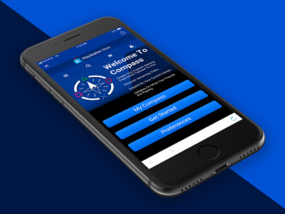 PlayStation Compass - Mobile App Homescreen invision mobile app playstation prototype sketchapp sony ui design ux design visual design