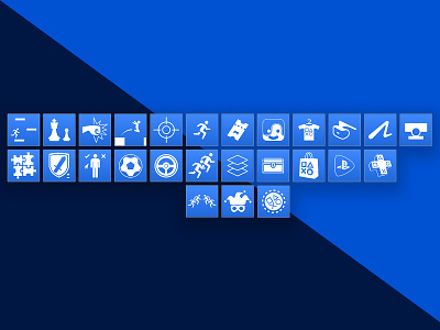 PlayStation Compass - Mobile App Icons invision playstation prototype sketchapp sony ui design ux design visual design
