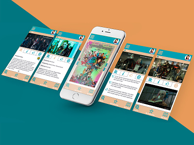 SceneScout - Mobile App Prototype film invision prototype sketchapp travel tv ui design ux design visual design