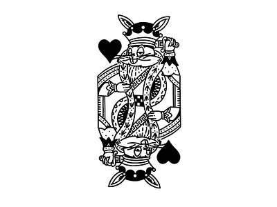 Bugs Bunny Kings of Heart black and white comic drawing ignorant illustration tattoo tattoo art tattoo design