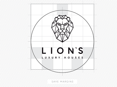 Lion's Luxury Houses branding linear logo luxury luxury branding luxury design luxury logo prestige simple