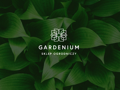 GARDENIUM - Garden Shop logo design floristic flower garden garden shop green lineart logo luxury luxury design luxury logo shop