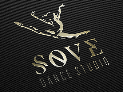 Sove Dance Studio logo project balet dance studio dancer gold logo luxury luxury branding luxury design luxury logo