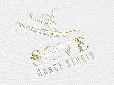 Sove Dance Studio White Version balet dance studio dancer gold logo luxury luxury branding luxury design luxury logo