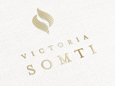 Victoria Somti logo on white femine jevelery logo luxury luxury branding luxury design luxury logo s victoria