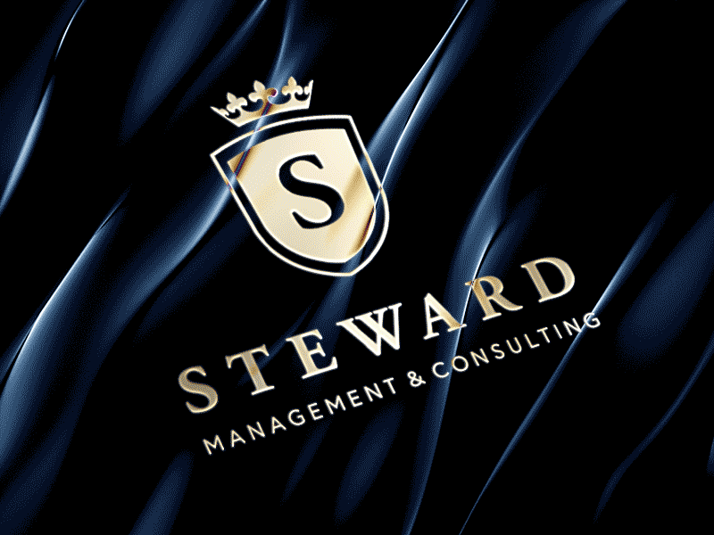 Steward Managment & Consulting logo consulting crown elegant lofo luxury managment s shield simple steward traditional