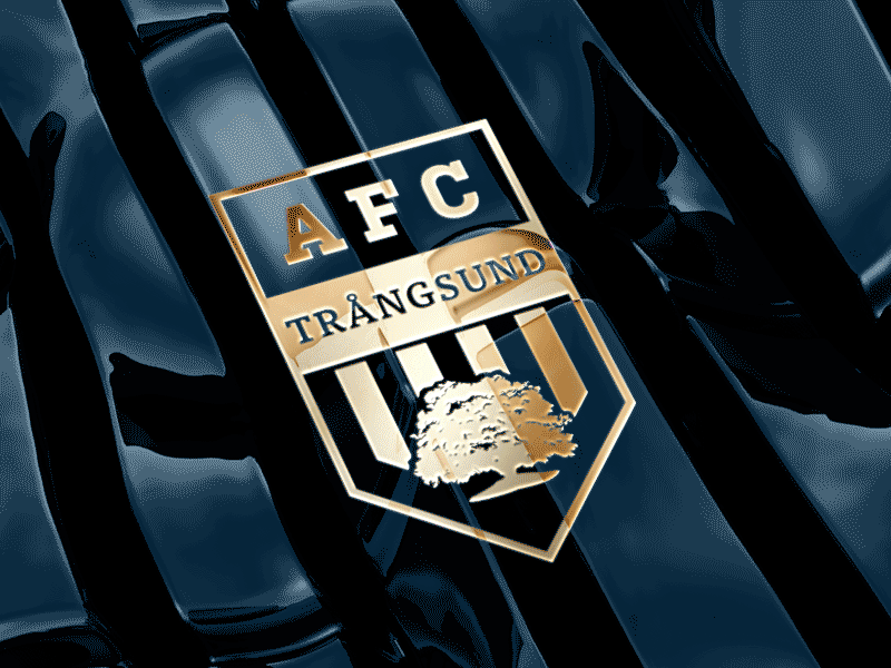 AFC Trangsund afc animation black football football team gold logo logo design logo designer socker trangsund tree