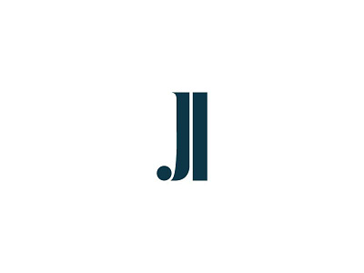 New personal logo abstract blue identity jh logo marineblue minimal