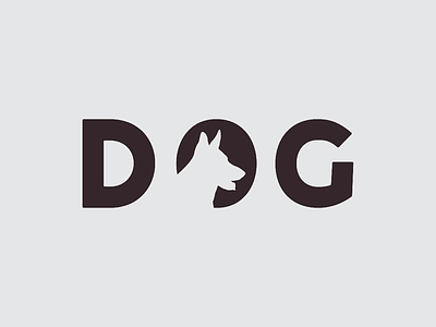 D O G animal art brand branding dog illustration minimal minimalist word