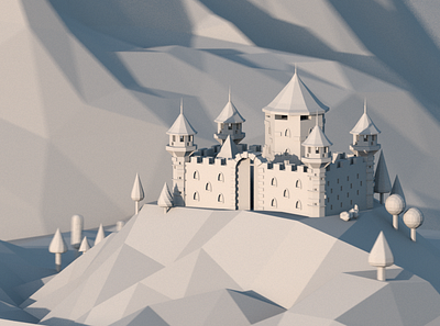 A Fortress Test 3d 3d art castle fortress octanerender