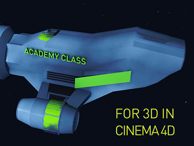 Lost in Space 3d academy class animation c4d cinema 4d course lost lost in space space spaceship universe