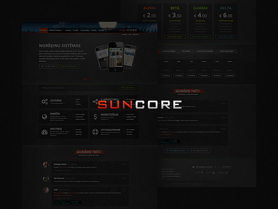 Suncore - Hosting template