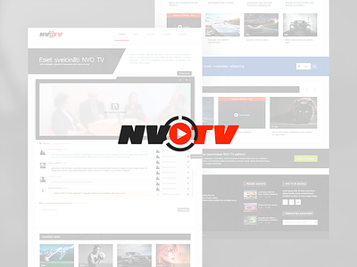 NVO TV - Website template template ui ux web website
