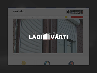 Labivarti.lv - Informative page layout template ui ux web website