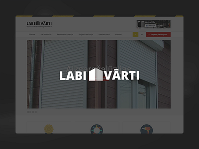 Labivarti.lv - Informative page layout