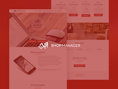 Shopmanager - E-commerce template template ui ux web website