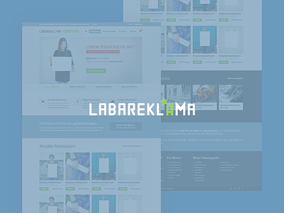 Labareklama.lv - Advertisment template template ui ux web website