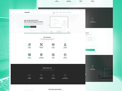 Frontend - Landing page