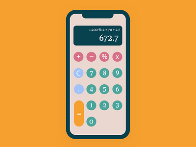 Calculator - Daily UI 004 calculator daily ui interaction design sketch sketch app