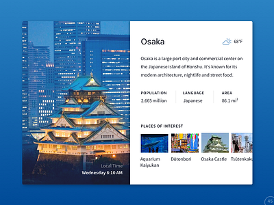 Daily UI #45 - Info Card dailyui infocard travel