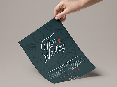 Wesley Poster branding identity poster typography