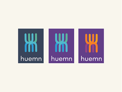 Huemn Cards brand branding business cards identity logo logo design typography