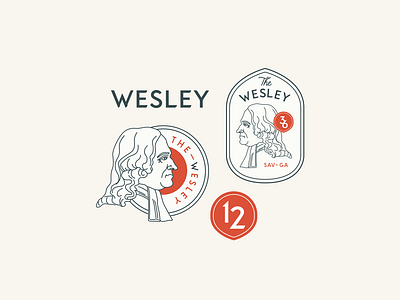 Wesley Badges badge badge design brand branding design icon iconography identity illustration logo logo design process typography vector