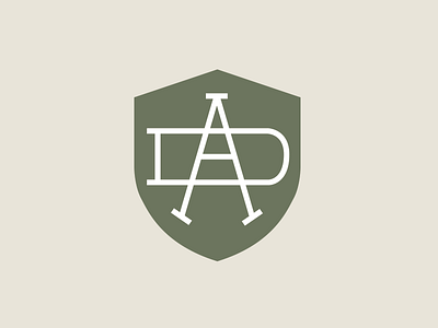DA badge badge design branding iconography identity typography