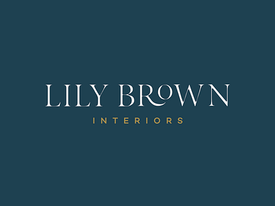 Lily Brown branding identity logo serif typography