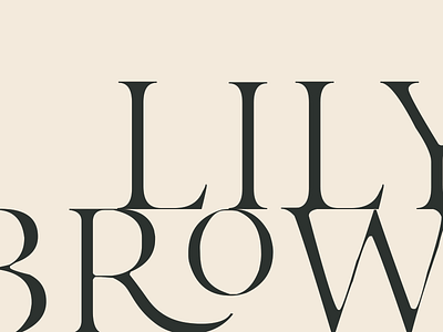 Little O branding identity logo serif typography