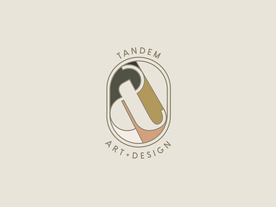 Tandem badge badge design branding identity logo