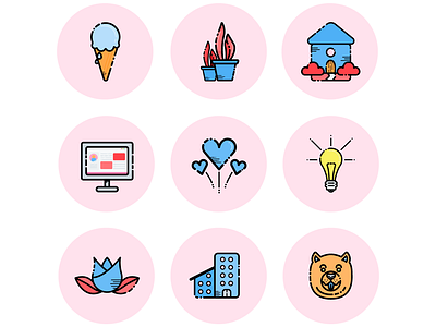 Small Icon Package adobe illustrator design flat icon vector web