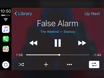 iOS 10.3 CarPlay Status Bar