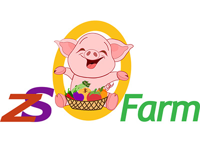 ZS Farm Logo graphic design illustration