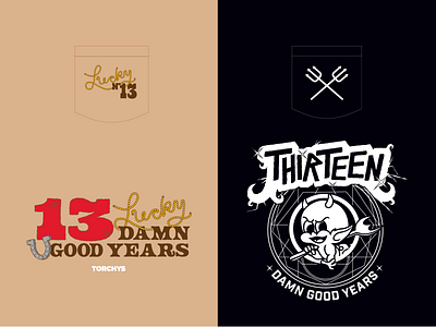 13 Years bold design branding design illustration illustrator typography vector
