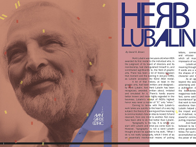 Herb Lubalin Magazine Spread