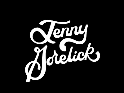 Jenny Gorelick Hand Letttered Logo branding comedian comedian logo design hand lettering illustration jenny lettered logo lettering lettering art logo typography