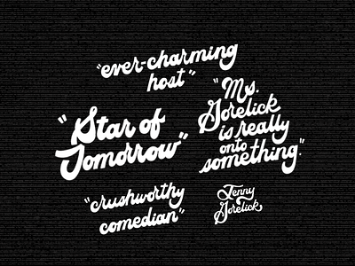 Hand Lettered Blurbs For Website