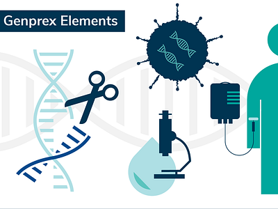 Infographic Elements branding dna iconography identity illustration illustrator infographic microscope research science science illustration vector