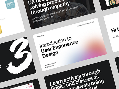 Introduction to User Experience Design Slide Design