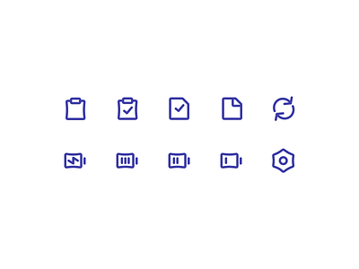 Preview of Nataicons, our open source icon set 2 icon icon design icons line minimal open source purple simple stroke