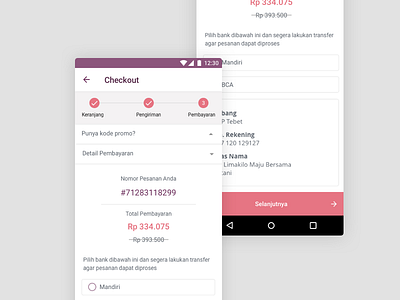 Limakilo Android Checkout Process