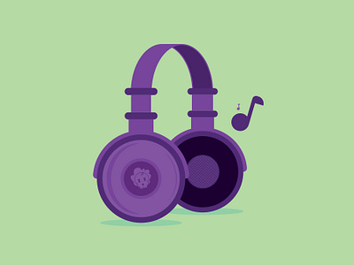 Headphones headphones illustration illustration art music play vector