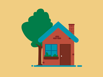 House flat illustration house house illustration icon illustration illustration art vector