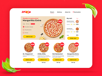 Pizza site adobe photoshop cc concept design pizza pizza logo
