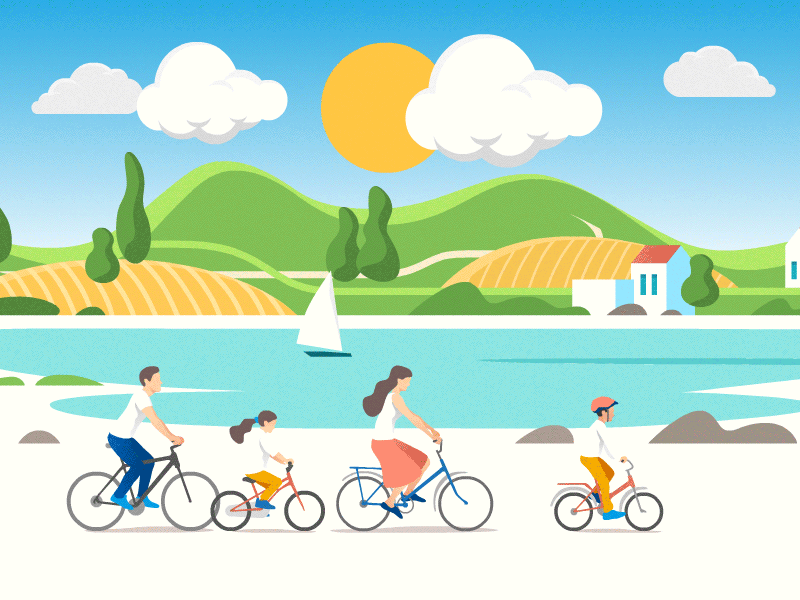 Summer time animation by Andrey Sergunin on Dribbble