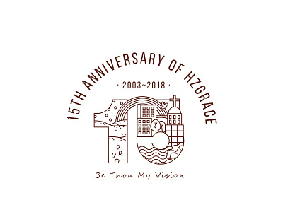 15th anniversary of Grace Church in Hangzhou logo