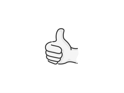 Thumbs up after effects aftereffects animation confirmation design illustration inspiration outline outlines pink sketch thumb thumbs up vector web website